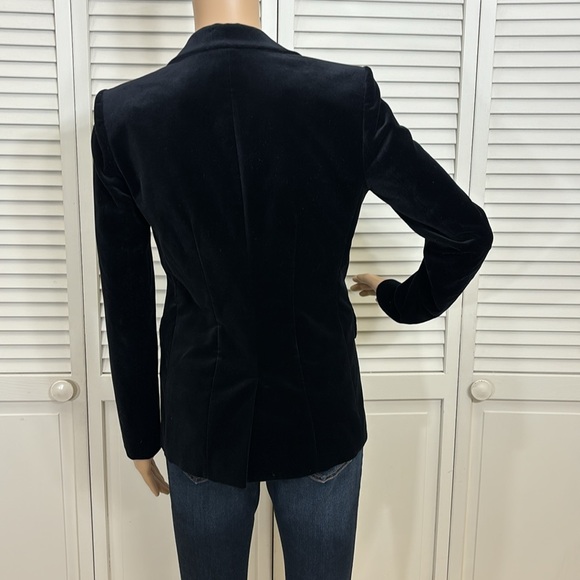 Frame $575 Black Velvet Blazer Business Lined Size XS - Picture 9 of 15